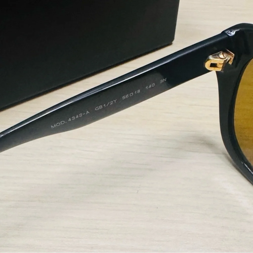 Versace Gold Medusa Head Butterfly Sunglasses, Plum Lens, 56/18/140 - Picture 12 of 16